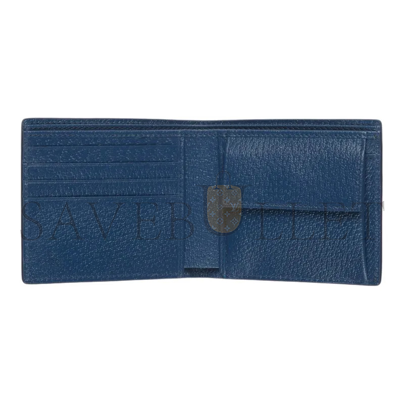 GUCCI BLUE INTERIOR GG COIN WALLET 768244 (21*9cm)